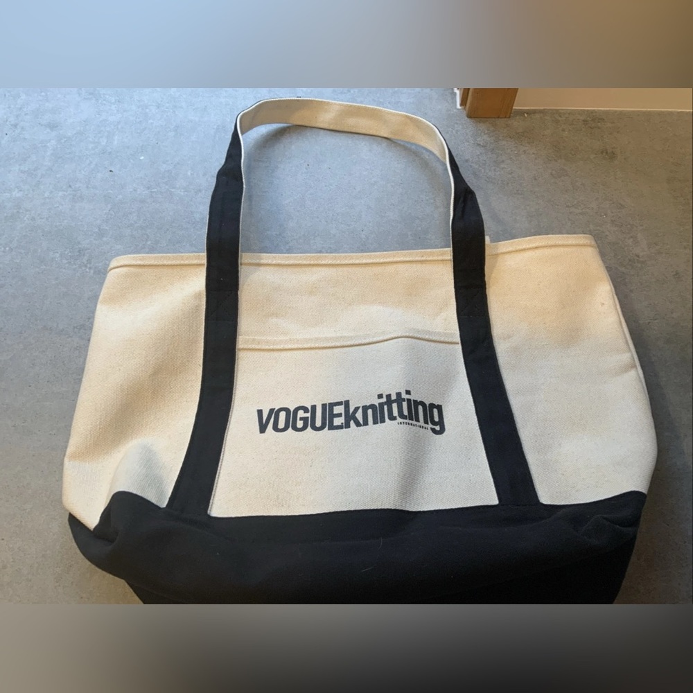 Vogue Knitting Canvas Tote Bag - 20” Length